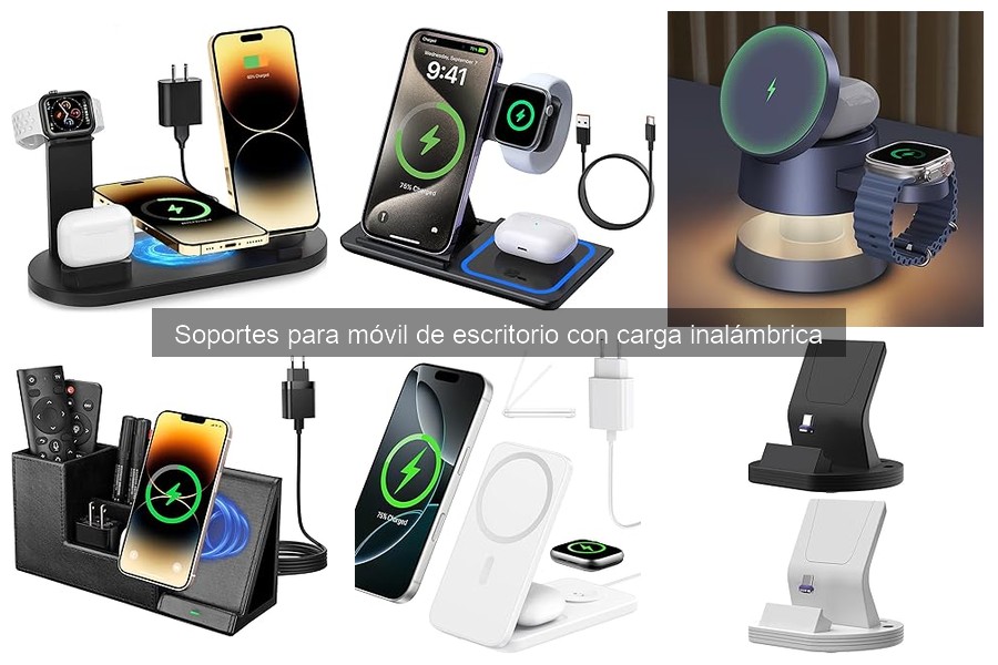 ** Diferencias entre cargadores y soportes inalámbricos para móvil