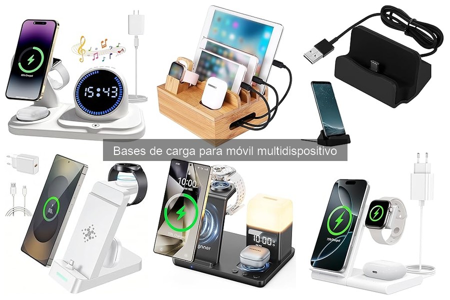 Dispositivos compatibles con bases de carga multidispositivo