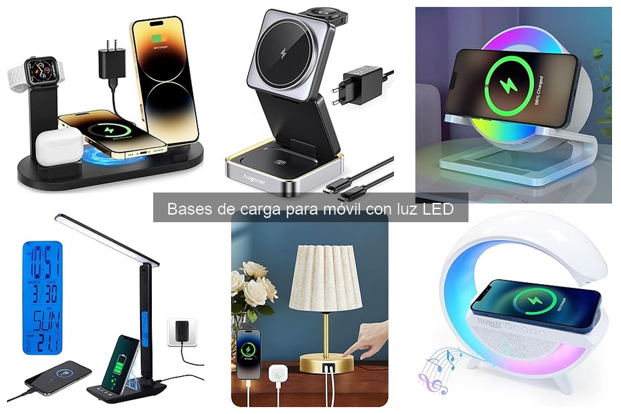 Dónde comprar bases de carga con luz LED al mejor precio