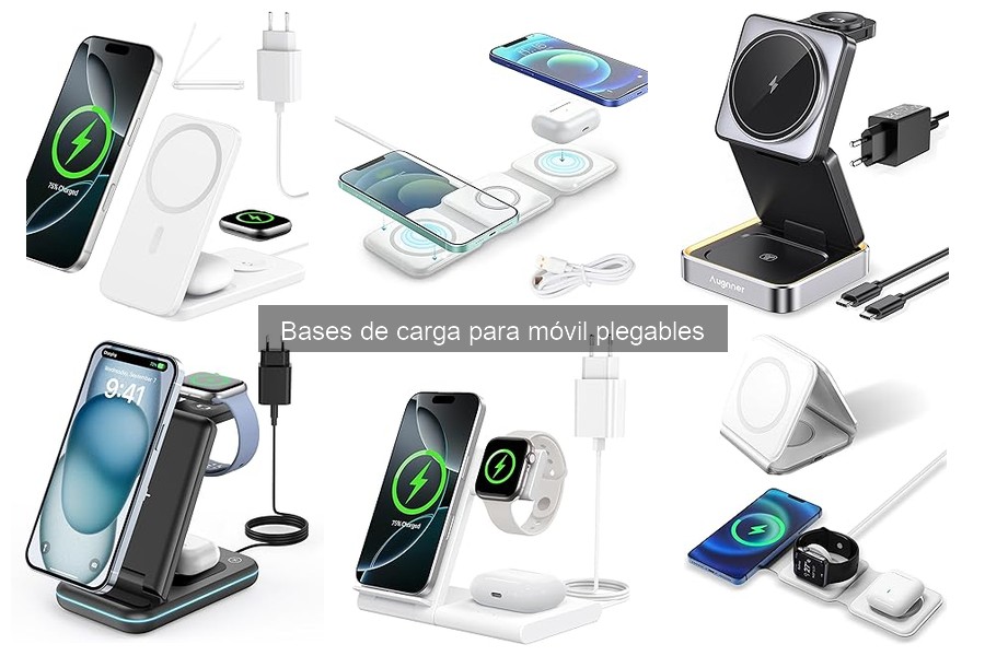 Dónde comprar bases de carga plegables para móvil a buen precio