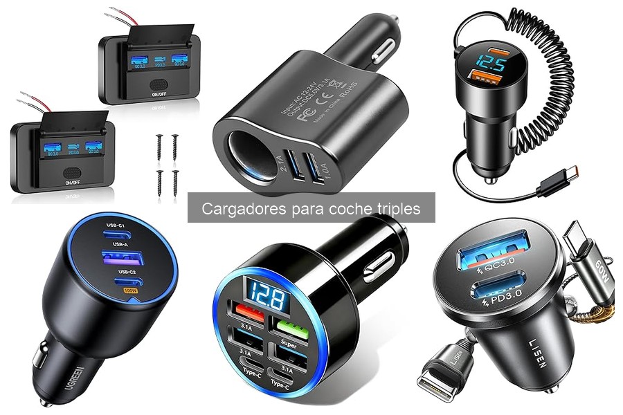 Dónde comprar cargadores para coche triples al mejor precio