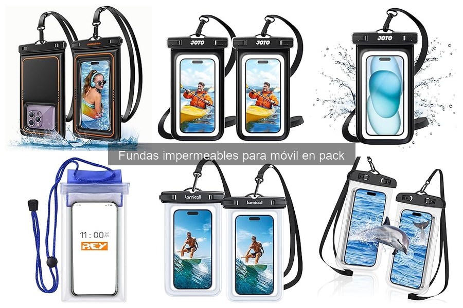 Dónde comprar fundas impermeables para móvil en pack