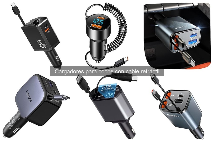 Dónde comprar un cargador para coche con cable retráctil