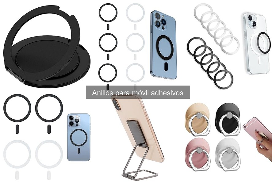 Estilos y diseños de anillos adhesivos para móvil