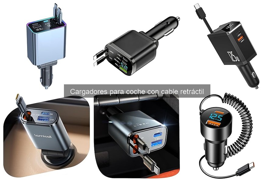 Guía de compra: Cargadores para coche con cable retráctil