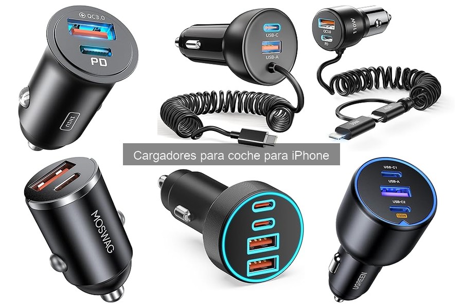 Guía de compra de cargadores para coche para iPhone