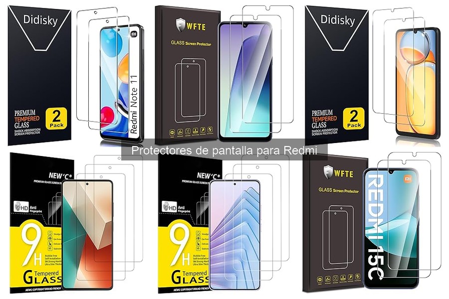 Guía de compra de protectores de pantalla para Redmi