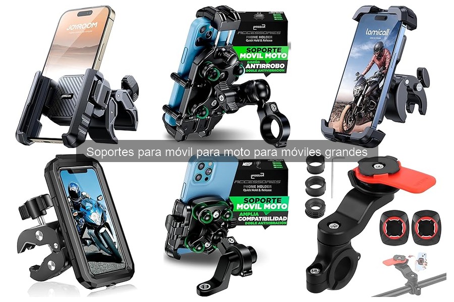 Guía de compra de soportes para móvil para moto grandes