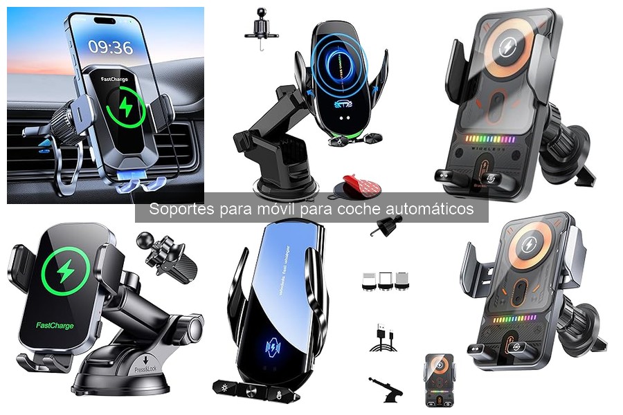 Guía de instalación de soportes automáticos para móvil en coche