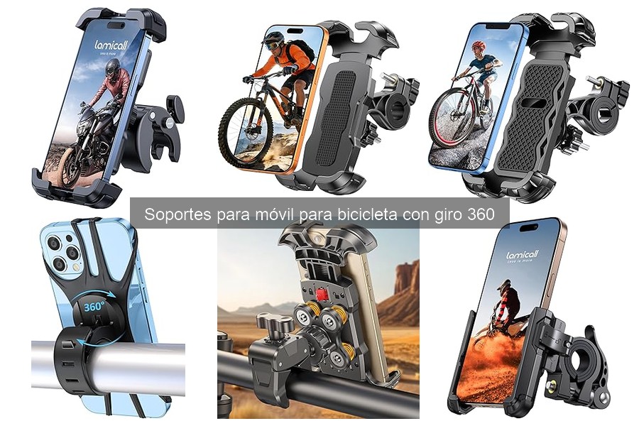 Guía de Instalación de Soportes para Móvil de Bicicleta 360°