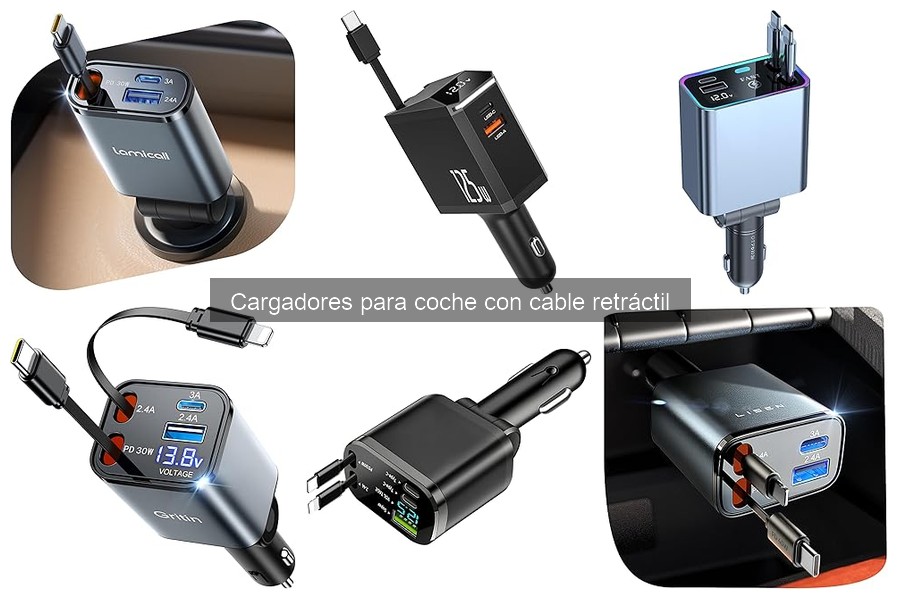 Guía de Instalación para Cargadores de Coche Retráctiles