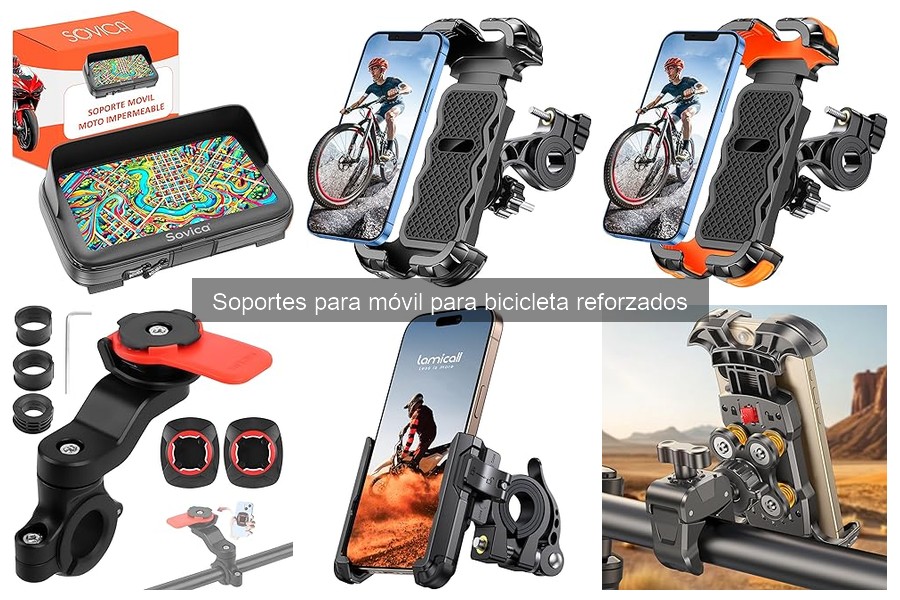 Innovaciones en soportes reforzados para móvil en bicicleta