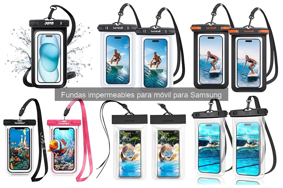 Mantenimiento de fundas impermeables para móvil Samsung