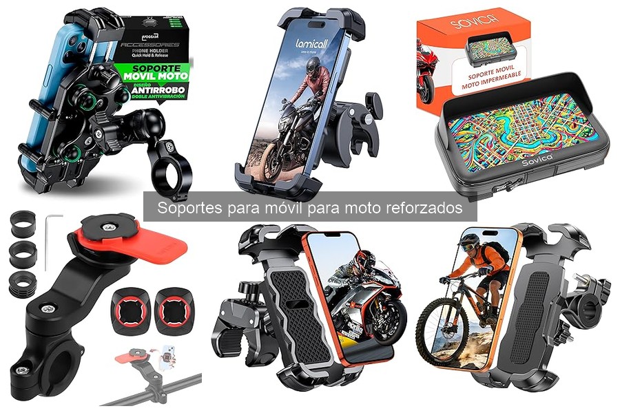 Mejora tu soporte de móvil en moto con estos accesorios