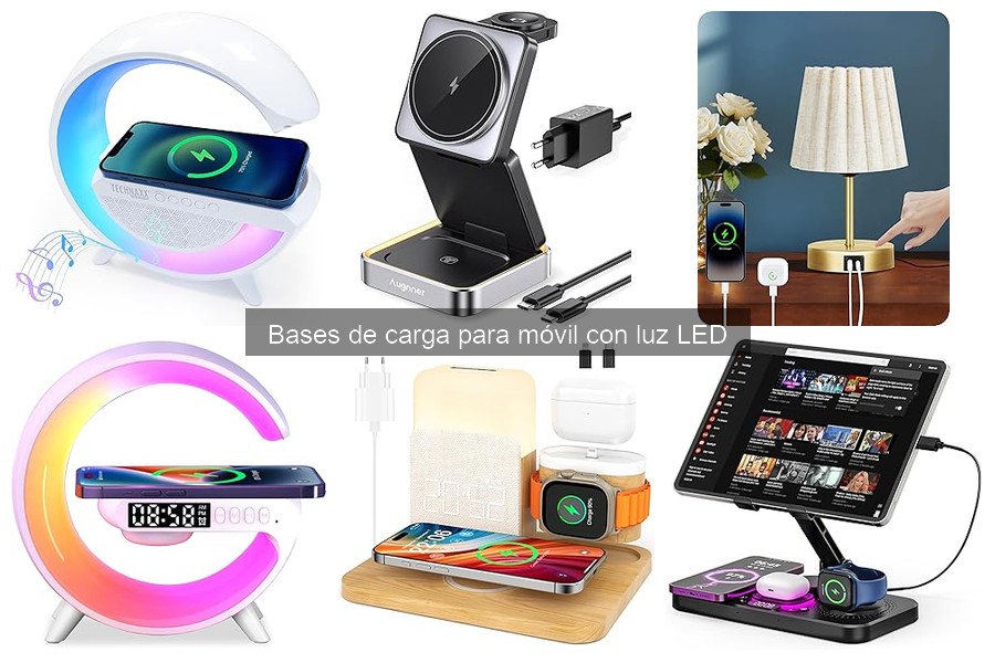 Mejores bases de carga con luz LED: comparativa 2023
