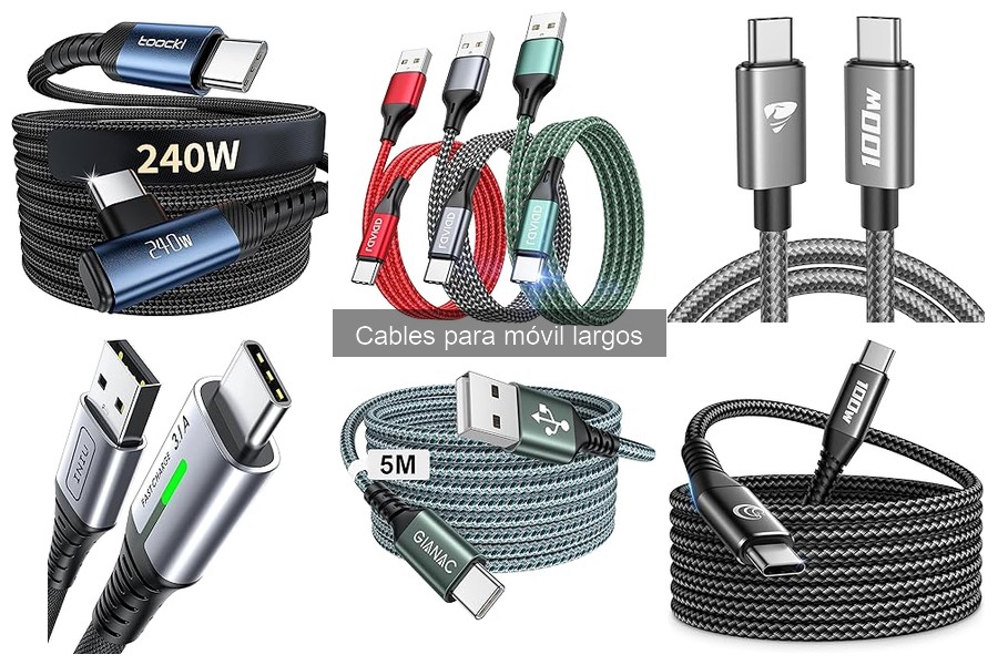 Mejores cables largos para móvil: comparativa y recomendaciones
