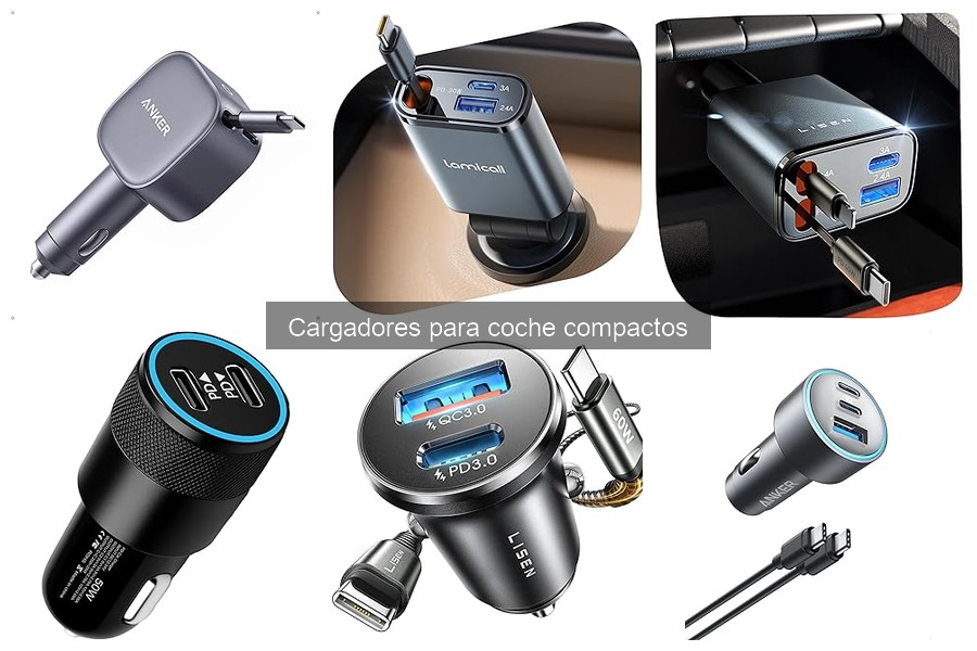 Mejores cargadores compactos para coche de 2023