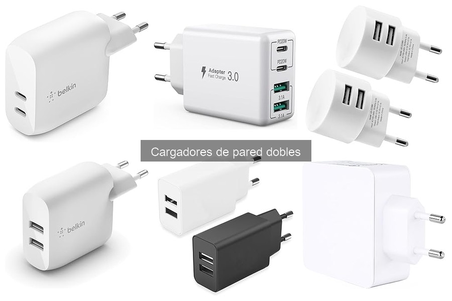 Mejores Cargadores de Pared Dobles: Comparativa 2023