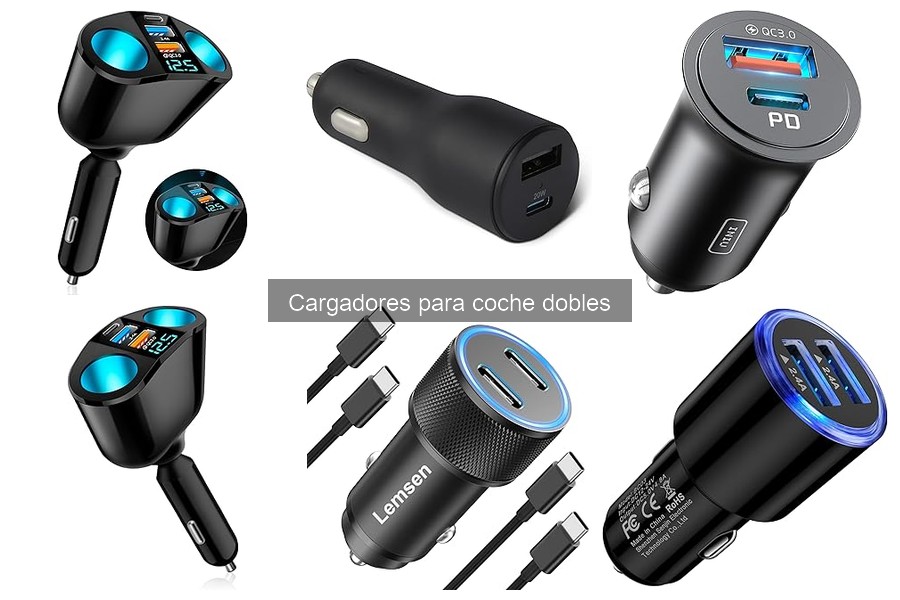 Mejores cargadores dobles para coche en viajes largos
