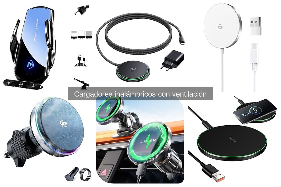 Mejores cargadores inalámbricos con ventilación para móviles Xiaomi