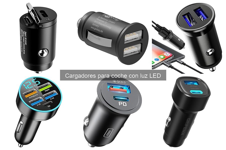 Mejores cargadores para coche con luz LED en 2023