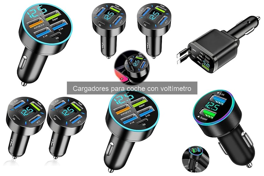 Mejores Cargadores para Coche con Voltímetro en 2023