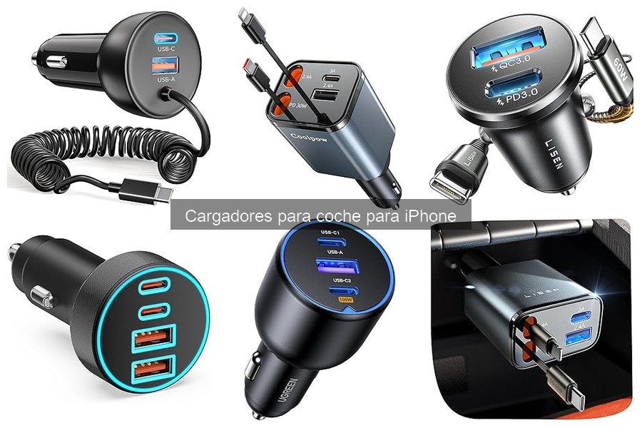 Mejores cargadores para coche para iPhone 2023: Comparativa