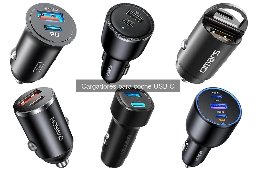 Mejores cargadores USB C para coche según tu vehículo