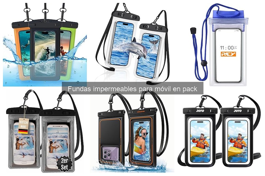 Mejores fundas impermeables para móvil en pack
