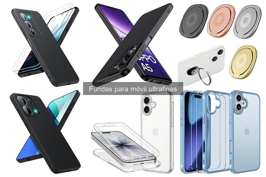 Mejores fundas ultrafinas para OPPO A5 y Xiaomi Redmi 15