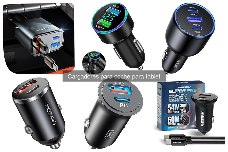 Mejores lugares para comprar cargadores de coche para tablet