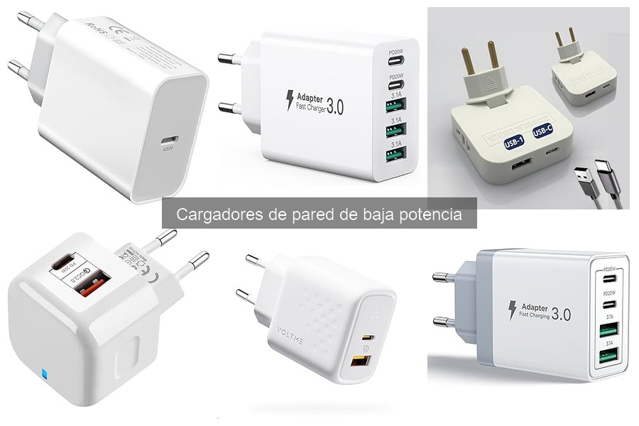 Mejores lugares para comprar cargadores de pared de baja potencia