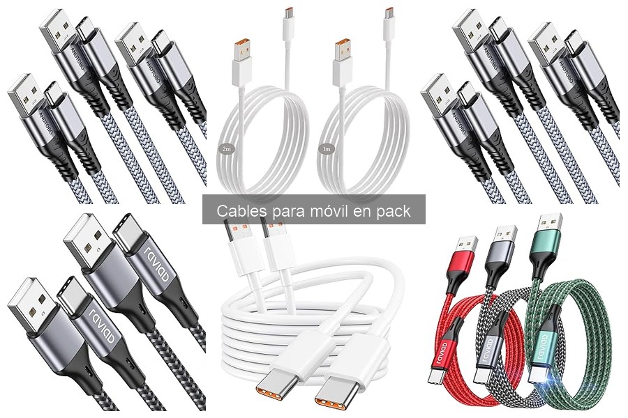 Mejores marcas de cables para móvil en pack: comparativa 2023