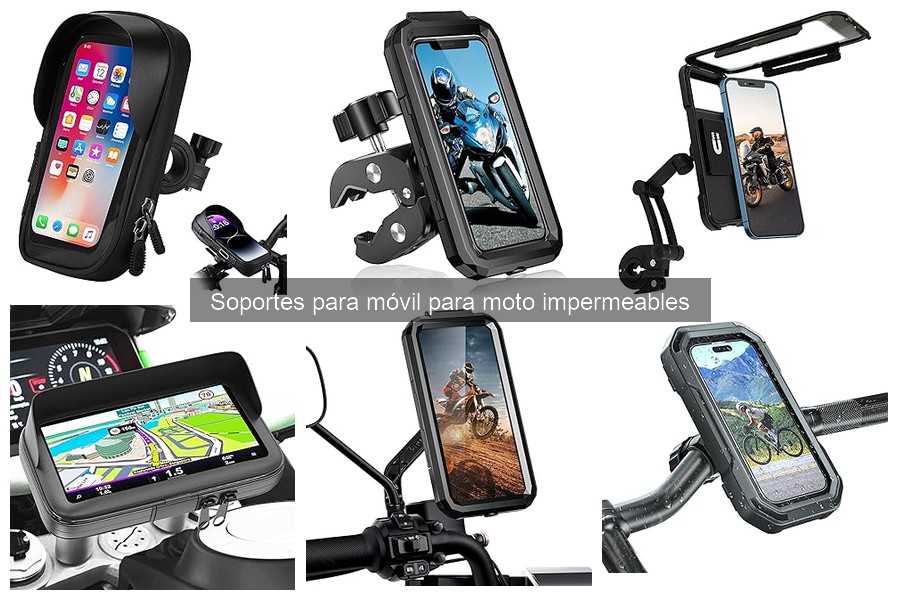 Mejores marcas de soportes impermeables para móvil en moto
