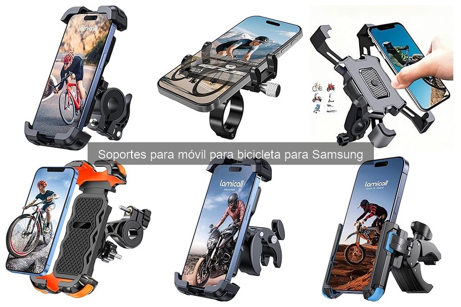 Mejores marcas de soportes para móvil en bicicleta Samsung