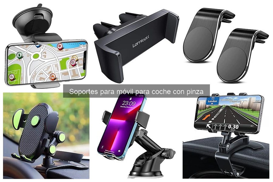 Mejores marcas de soportes para móviles con pinza en coche