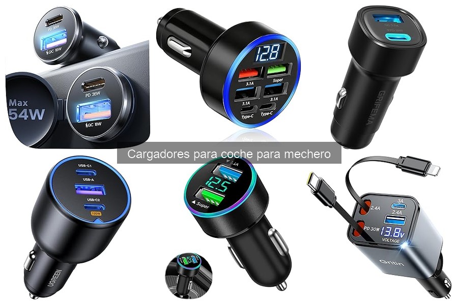 Mejores ofertas de cargadores para coche mechero 2023