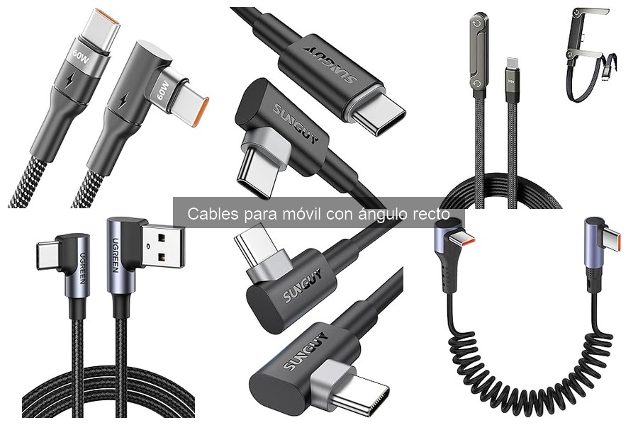 Mejores ofertas en cables para móvil con ángulo recto
