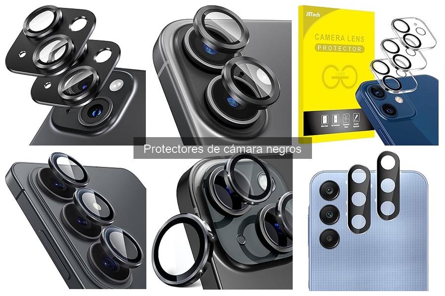 Mejores protectores de cámara negros para iPhone