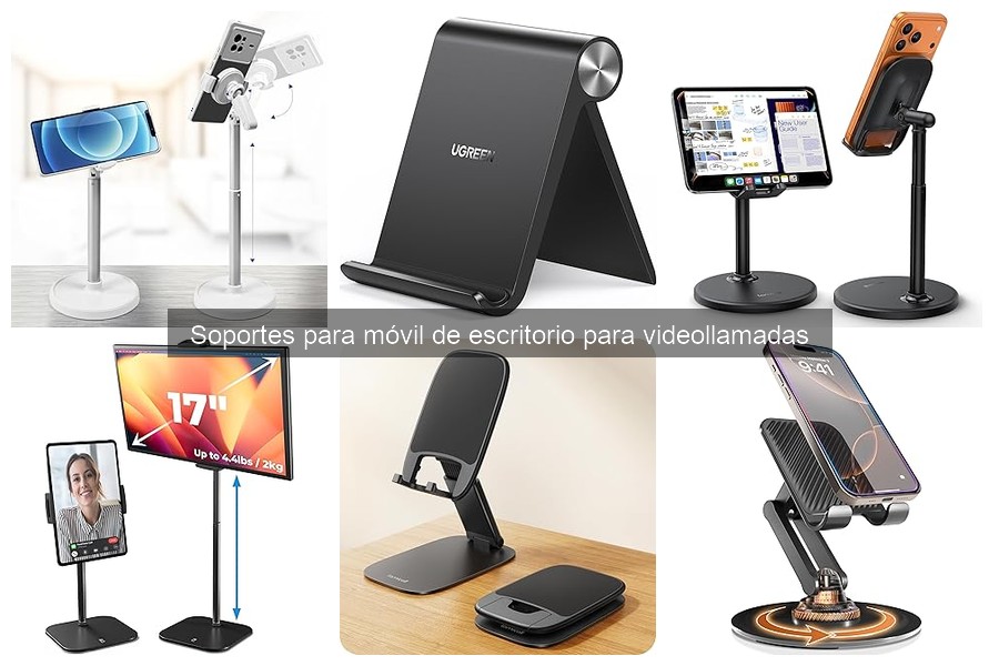 Mejores soportes de móvil para profesionales en videollamadas