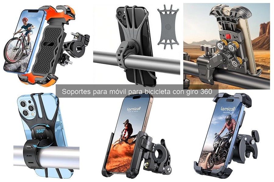 Mejores soportes para móvil de bicicleta 360° en 2023