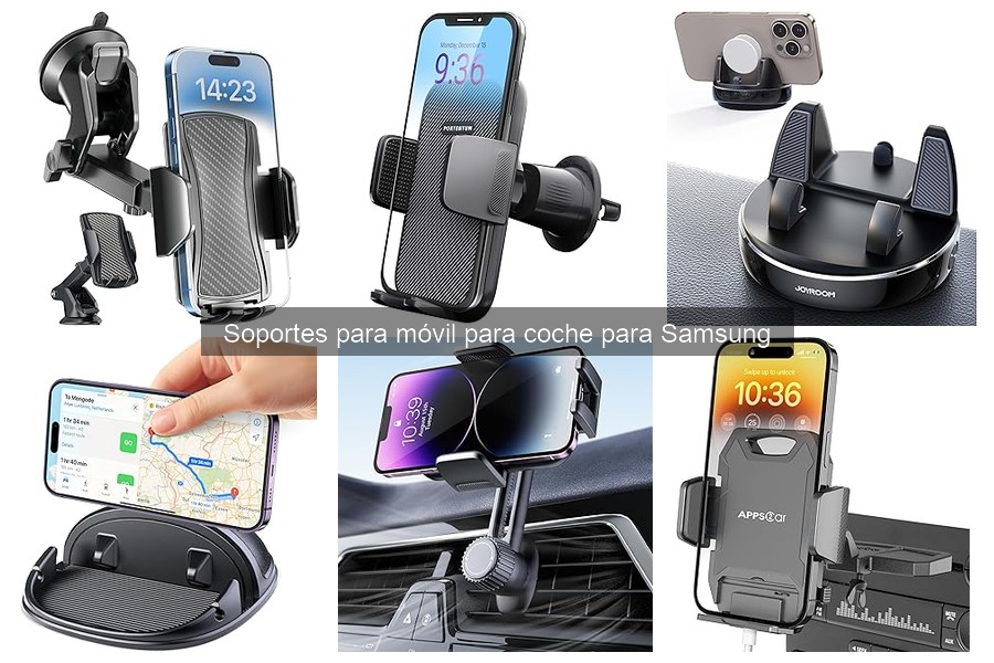 Mejores soportes para móvil de coche con carga inalámbrica