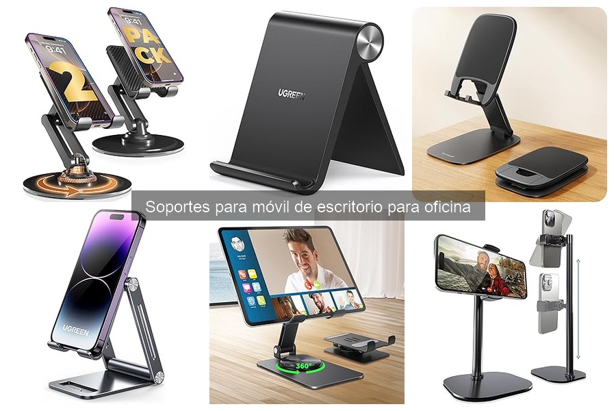 Mejores soportes para móvil de escritorio en teletrabajo