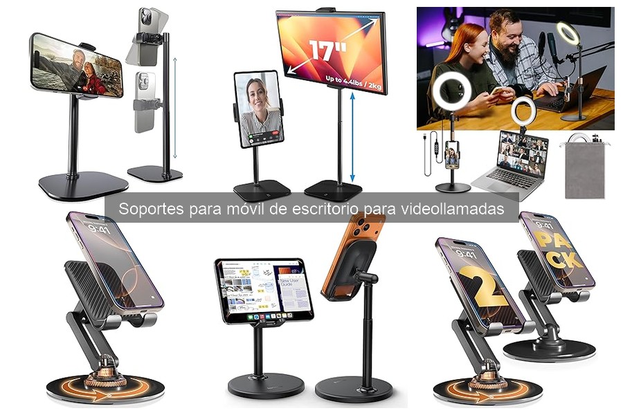 Mejores soportes para móvil de escritorio en videollamadas