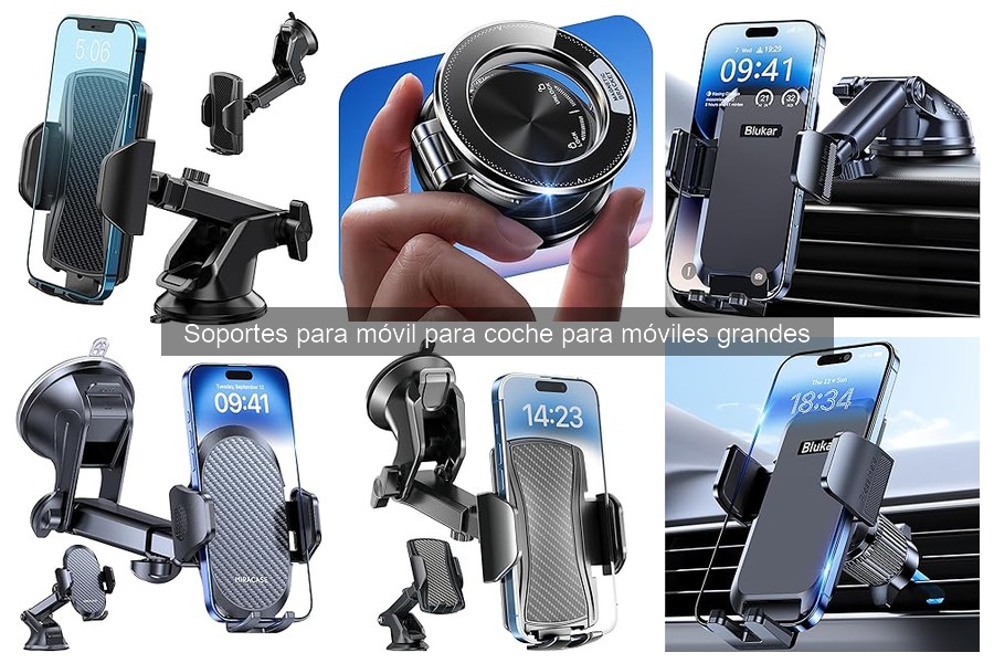 Mejores soportes para móvil en coche para móviles grandes