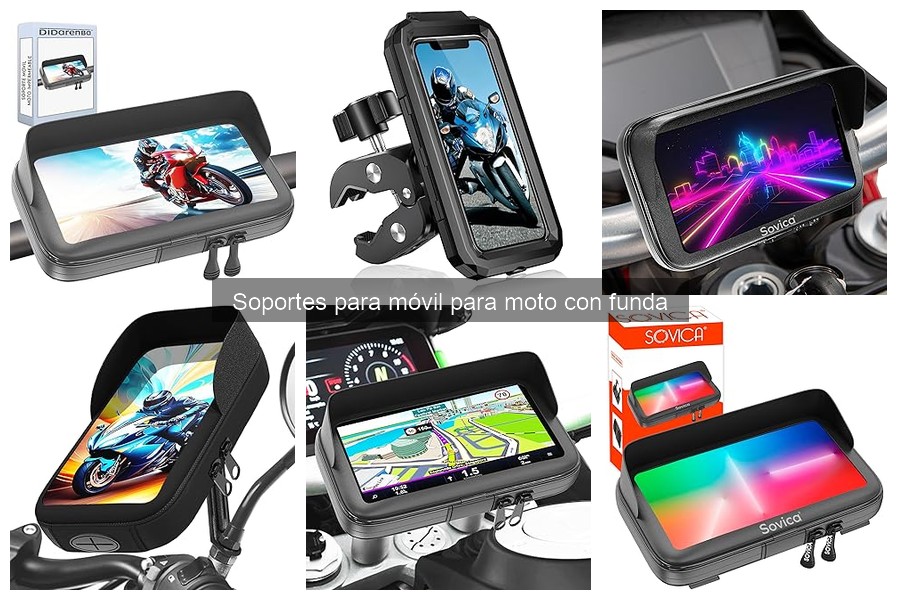 Mejores soportes para móvil en moto en 2023: Comparativa