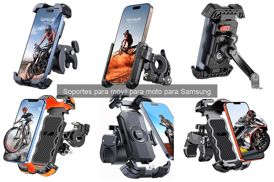 Mejores soportes para móvil para moto para Samsung en 2023