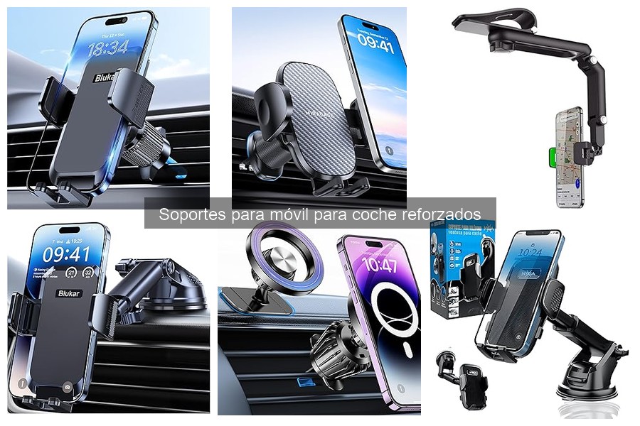 Mejores soportes para móvil reforzados en coches 2023