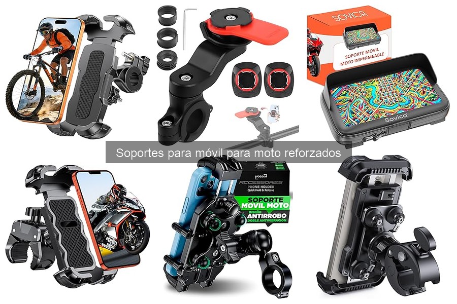 Mejores soportes para móvil reforzados según tu tipo de moto