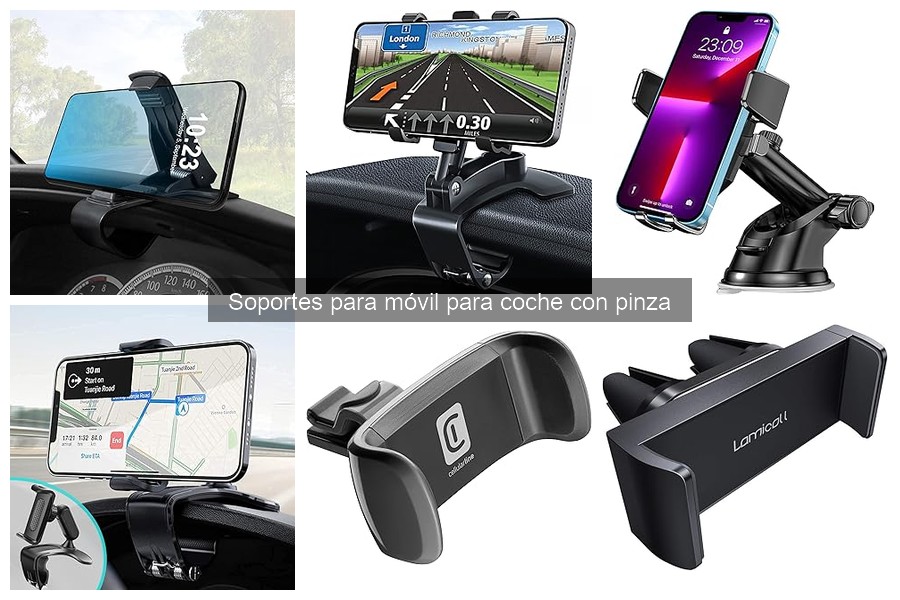 Mejores Soportes para Móviles con Pinza para Coche en 2023
